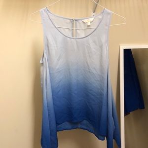 CHARMING CHARLIE ombre blue tank
